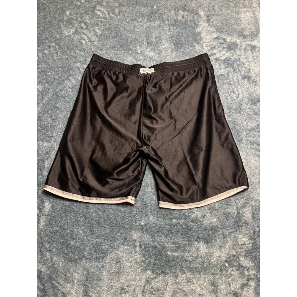Reebok Reversible Basketball Shorts Men's XL Black Red Mesh Athletic Gym 10